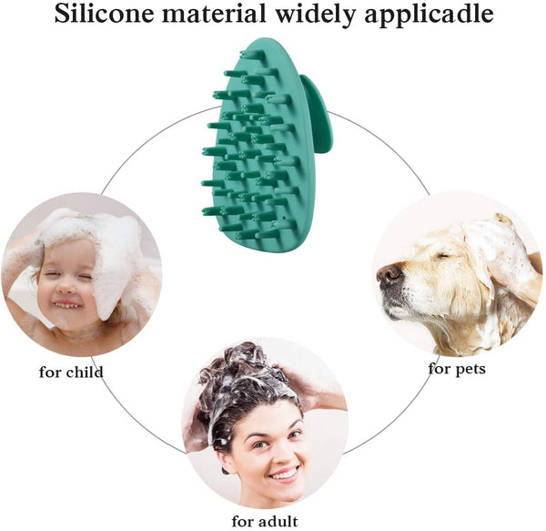 Head Massager Soft Silicone Hair Washing Brush for Men/Women