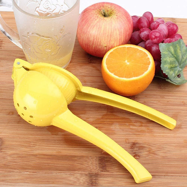 Manual Citrus Press Juicer Lime Press Metal - Yellow