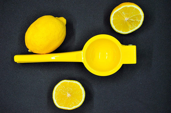 Manual Citrus Press Juicer Lime Press Metal - Yellow