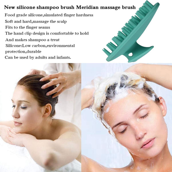 Head Massager Soft Silicone Hair Washing Brush for Men/Women