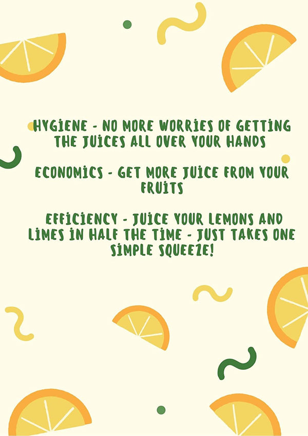 Manual Citrus Press Juicer Lime Press Metal - Yellow