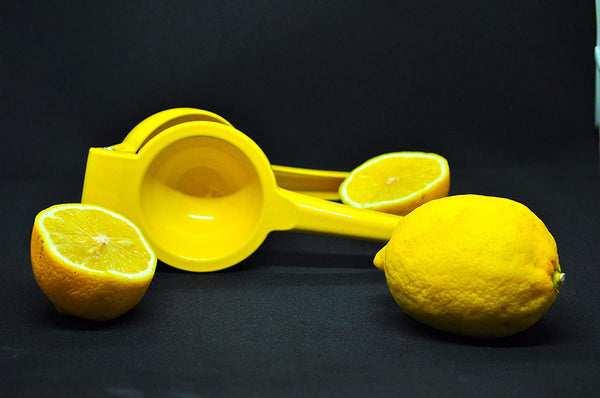 Manual Citrus Press Juicer Lime Press Metal - Yellow